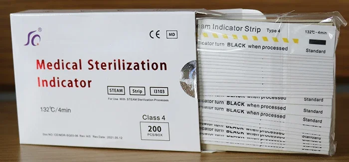 Medical Sterilization Consumable Steam Indicator Strip Card Autoclave Chemical Indicator