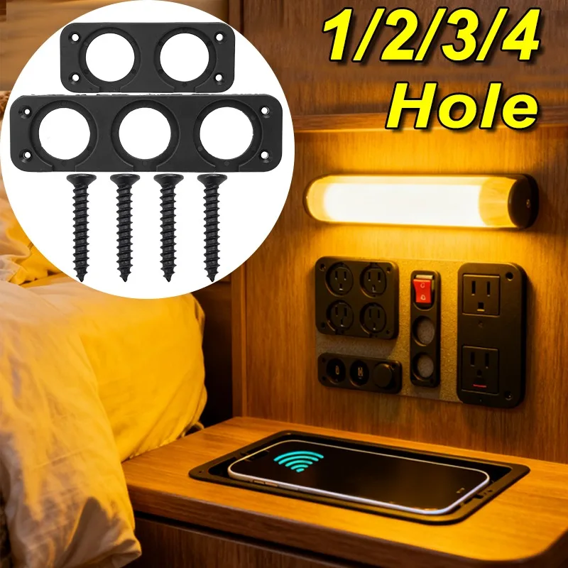 

1/2/3/4 Holes Auto USB Dashboards Receptacle Panel Housing Car Receptacle Panel Mounting Cigarette Lighter Sockets Car Parts