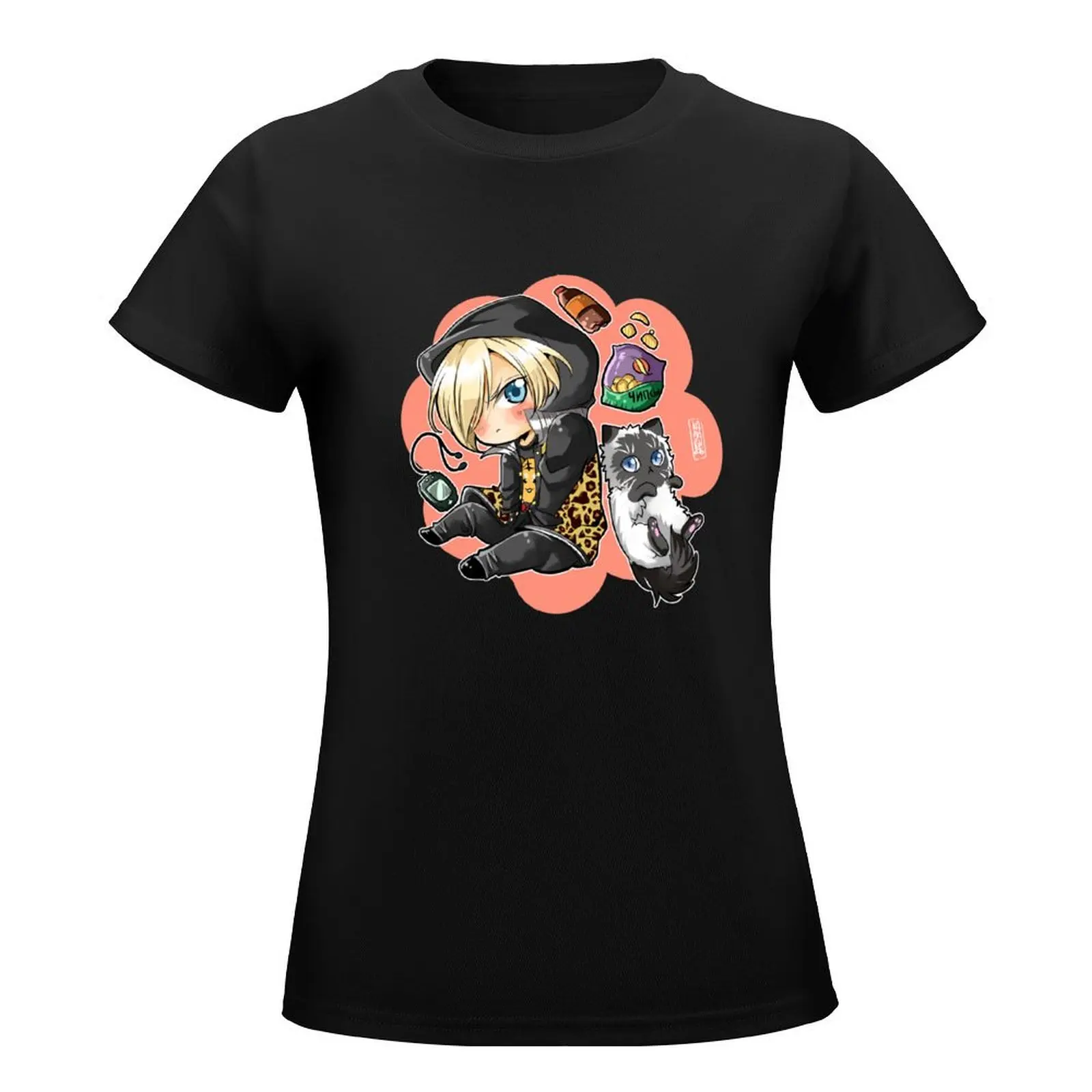 yuri plisetsky T-Shirt oversized lady clothes t-shirts for Women graphic tees funny