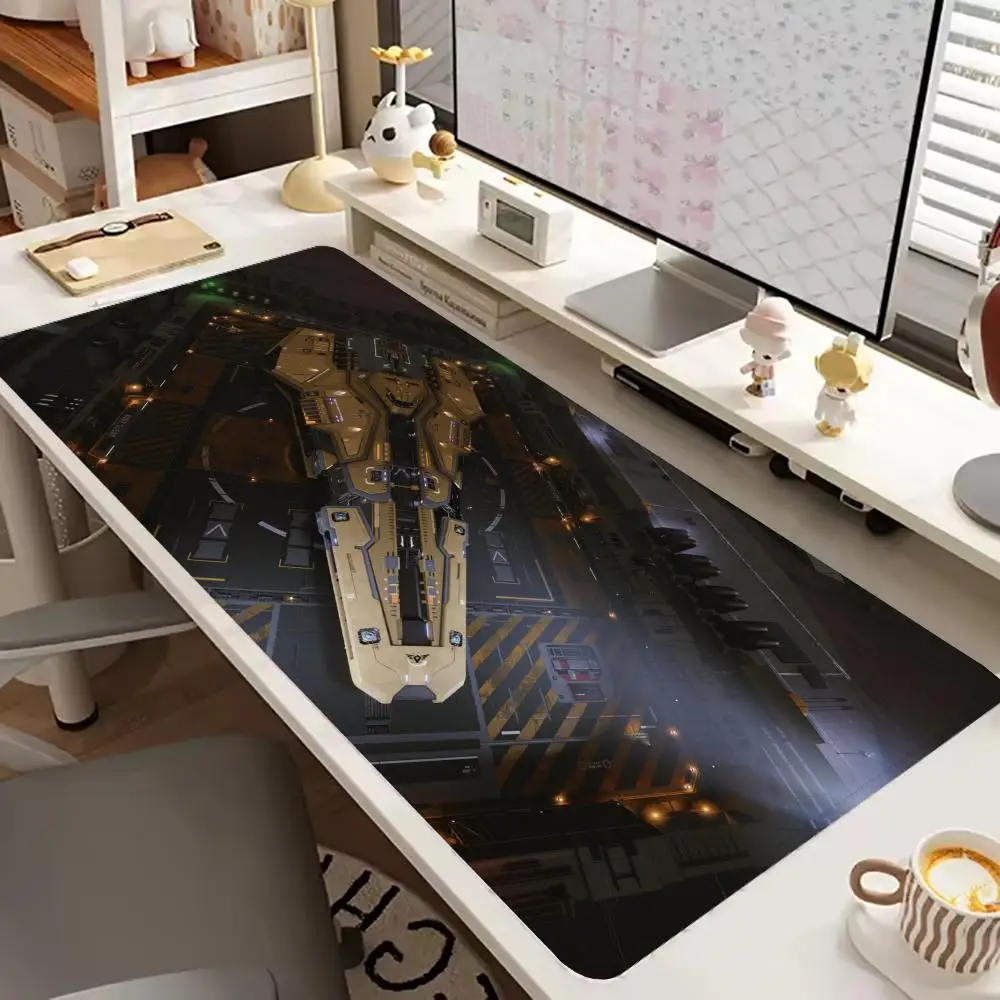 Popular large-scale games E_Elite D_Dangerous mouse pad, computer accessory desktop gaming rubber non-slip durable mouse pad XXL