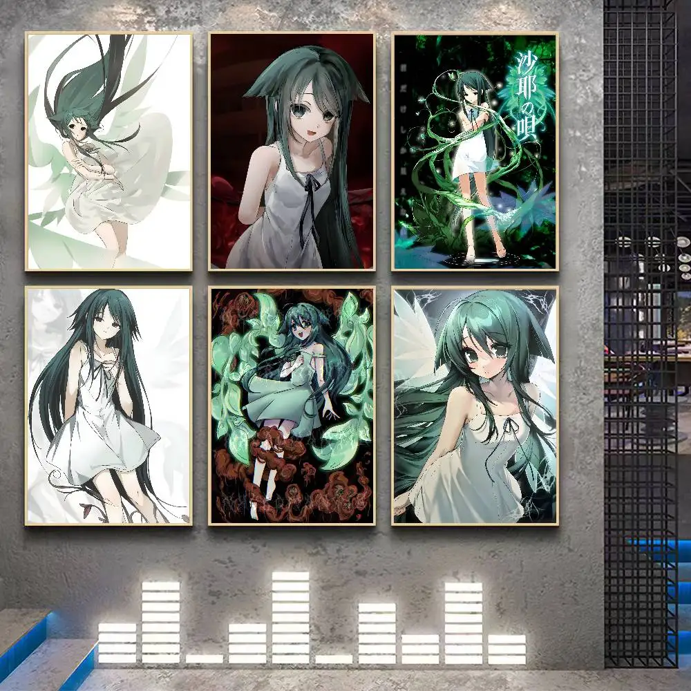 Horror Game S-Saya No Uta The Song Of Saya Poster Room Decor Waterproof Sticky For Home Bar Wall Art Decoration