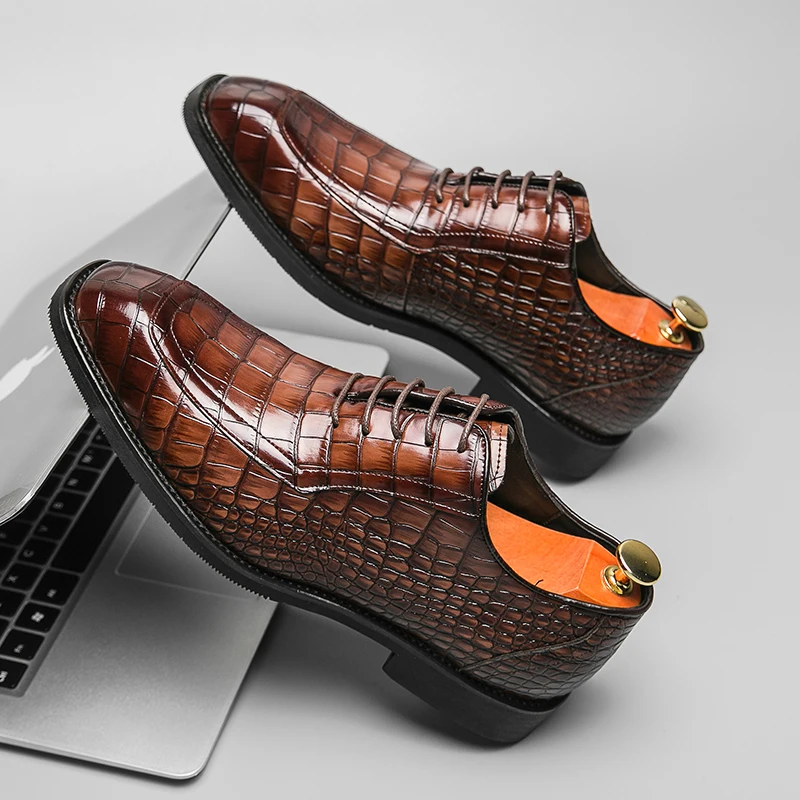 

Men's Retro Leather Shoes for Business Formal Wear Office Fashion Plus Size Men's Footwear