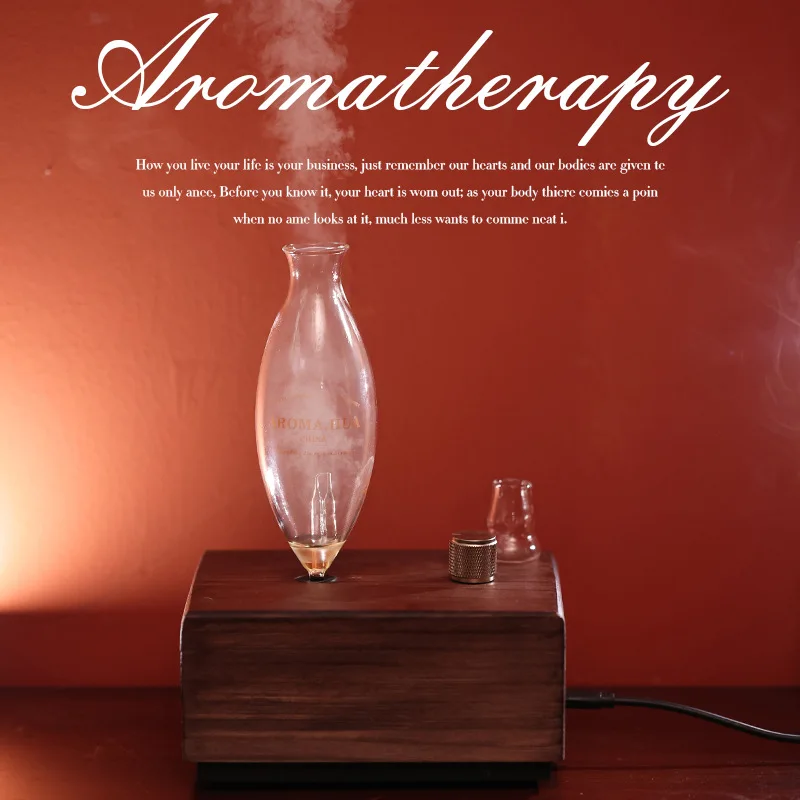 Aroma Diffuser Vintage Tungsten Filament Lamp Aromatherapy Machine Humidifier Lighting Sandalwood Pure Essential Oil Diffuser