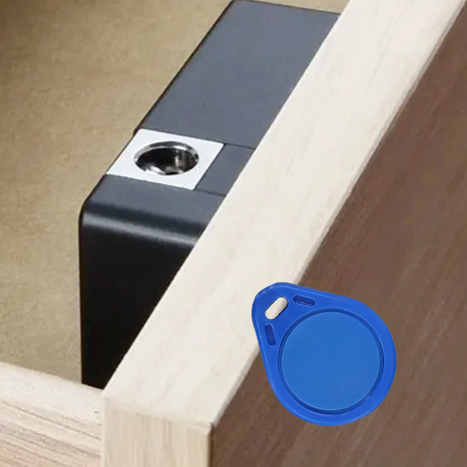 Serrure de porte en bois intelligente, serrure invisible sans clé, carte IC, NDavid, serrures intelligentes, serrure à induction électronique pour MELSmart