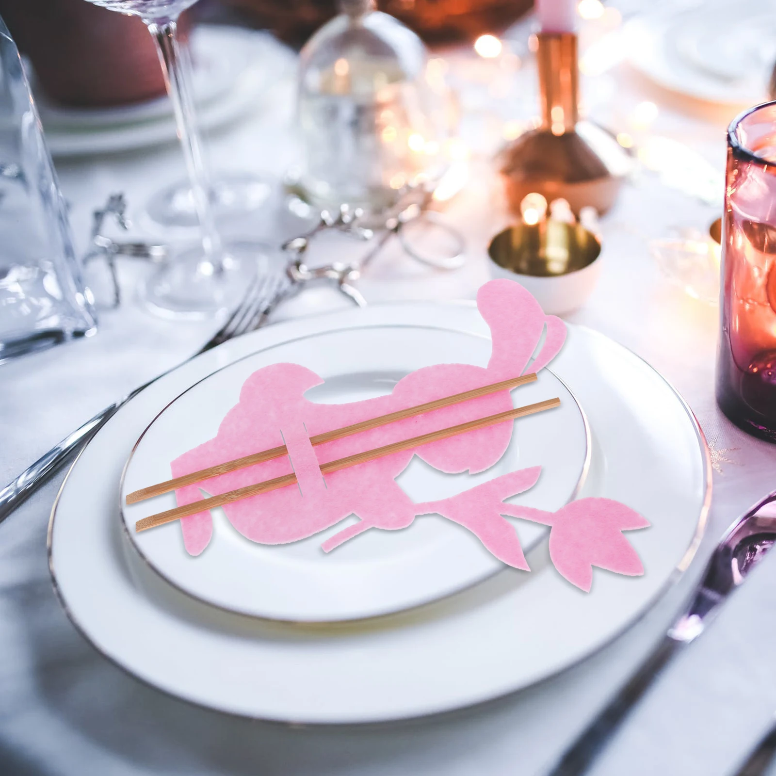 

8 Pcs Rabbit Tableware Set for Party Cutlery Pouch Silverware Holder Adorable Bag Bunny Fork Bags Baby