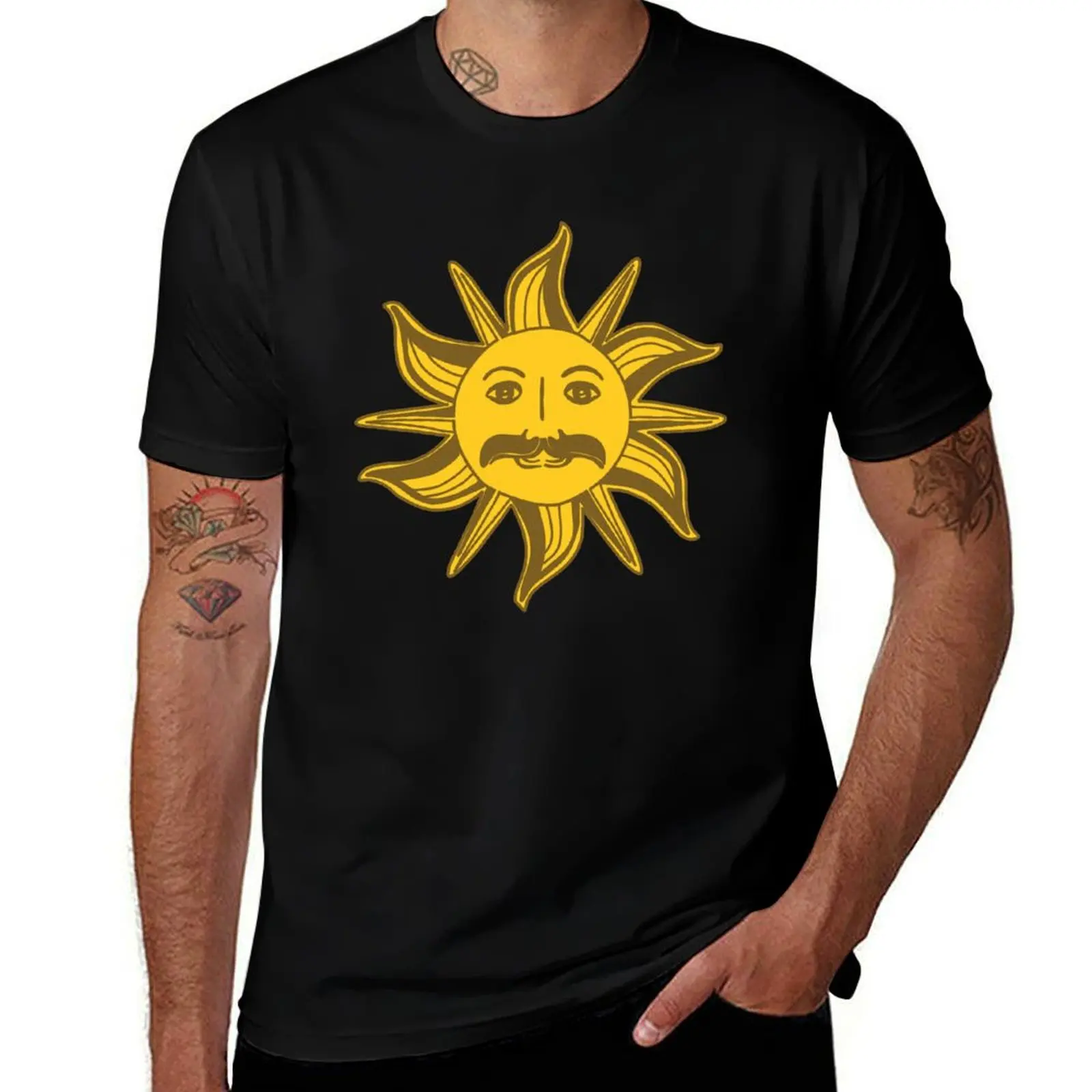 

King Arthur Sun T-Shirt t shirt man plain graphic t shirts for man men t shirt cotton 100% T-shirt