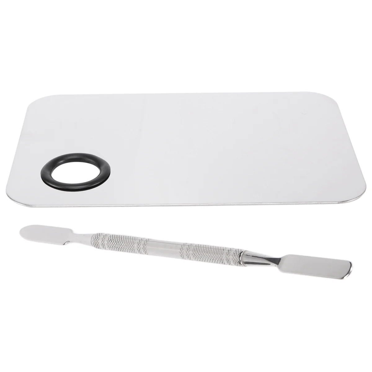 Palette per trucco professionale vassoio per trucco misto tavolozza per fondotinta liquido in acciaio inossidabile strumenti per il trucco artistico ad acquerello