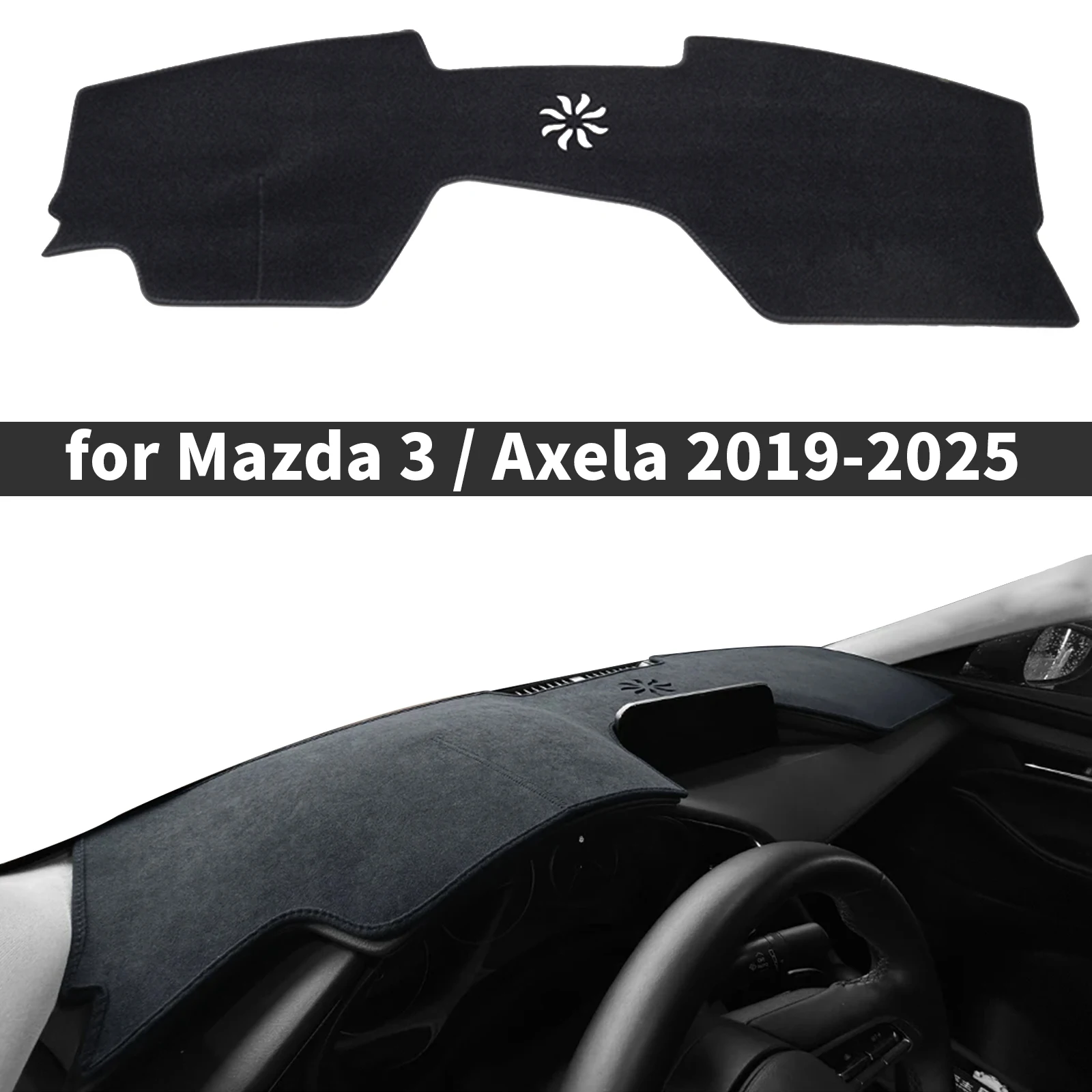 

fit for Mazda 3 Axela BP 2019 2020 2021-2025 Car Accessories Dashmat Dashboard Cover Pad Protective Carpet DashMat Sunshade