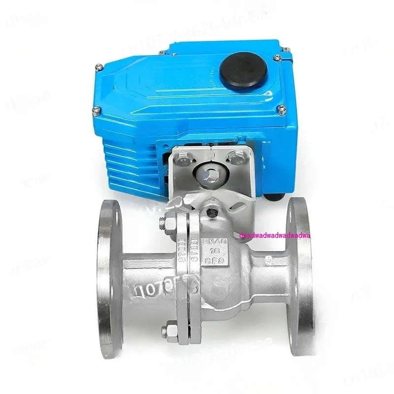 2 Way Machine Flange Ball Valve Stainless Steel Electric Motorized Ball Valve with Electric DN25 Actuator