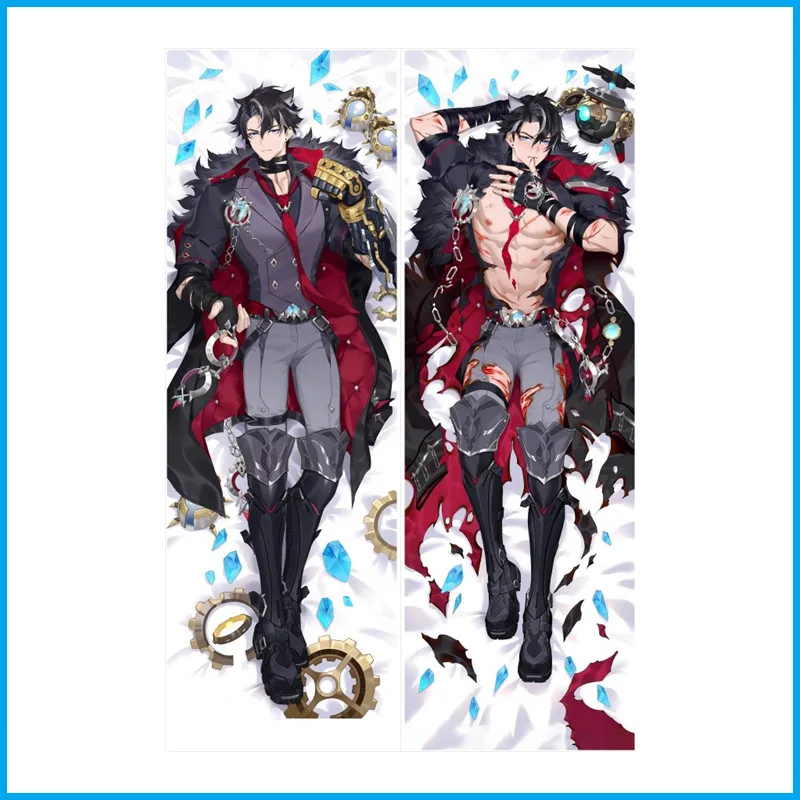 

Genshin Impact Dakimakura Anime Wriothesley Hugging Body Pillow Case Otaku Bedding Long 2-Side Long Hug Cover Holiday Gift