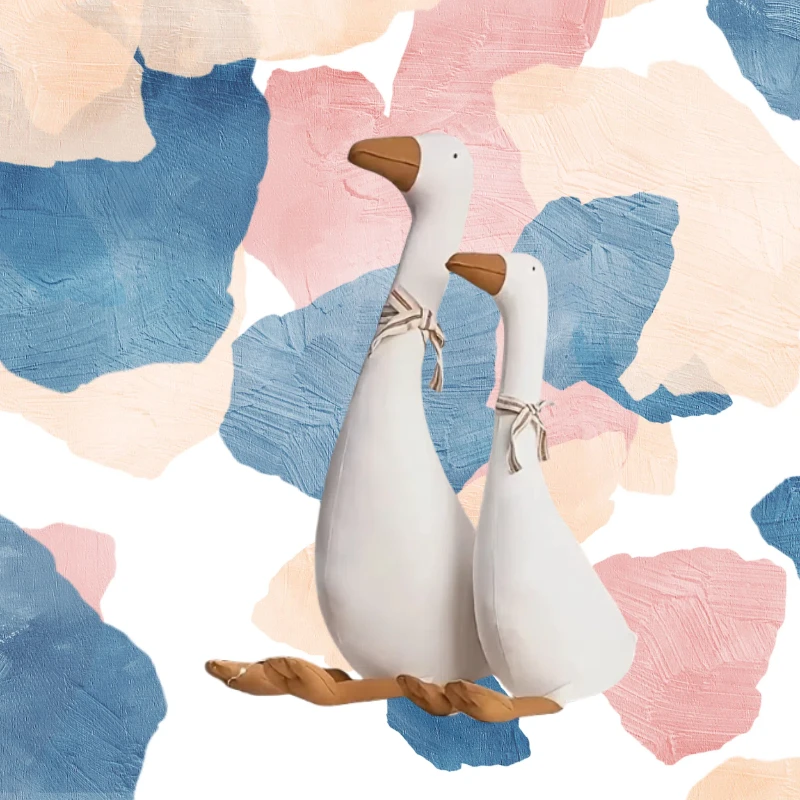 Bawełniana Tkanina Kreatywny Styl Gęsi Dekoracja Pokoju Dziecięcego Poduszki Zabawki Pluszowe Rekwizyty do Zdjęć Domowe Miękkie