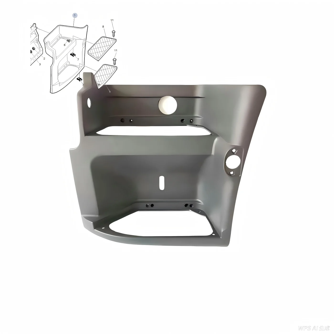 

Пластиковые боковые педали для грузовиков Volvo и Renault OE 5010578376 20593721 5010578876 20593735