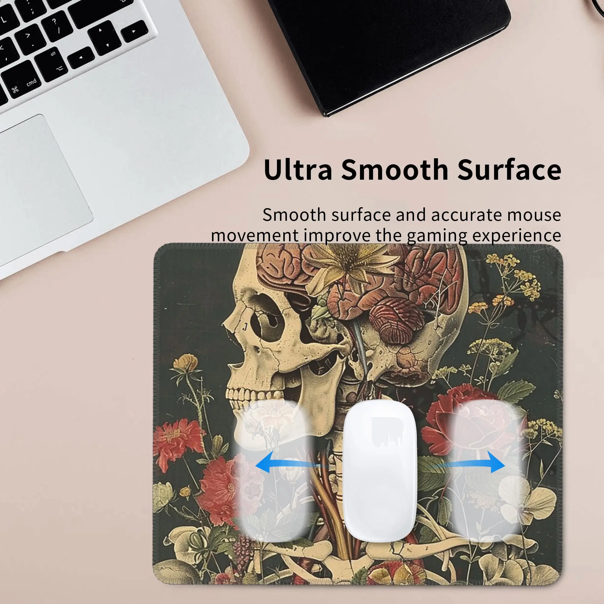 Anatomical Skeleton Art Mouse Pad Computer Keyboard Mouse Mat Gaming PC Laptop Desk Mat Office Accessories Table Mats