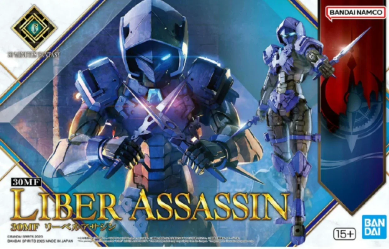 

Original Bandai SHF IN shock 30 MINUTES FANTASY LIBER ASSASSIN Figure Model kit Anime full Action Toy Gifts for kids SETS