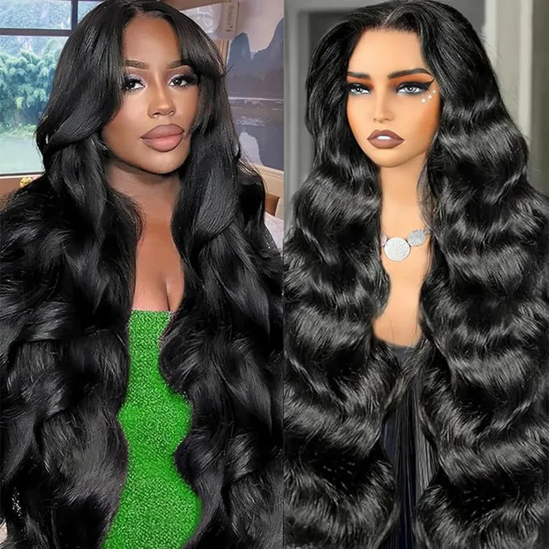 

Body Wave Wig Transparent Lace Frontal Wig13x4 HD Lace Front Wig 180% Density Human hair wigs for Women 30 Inch Glueless Wig