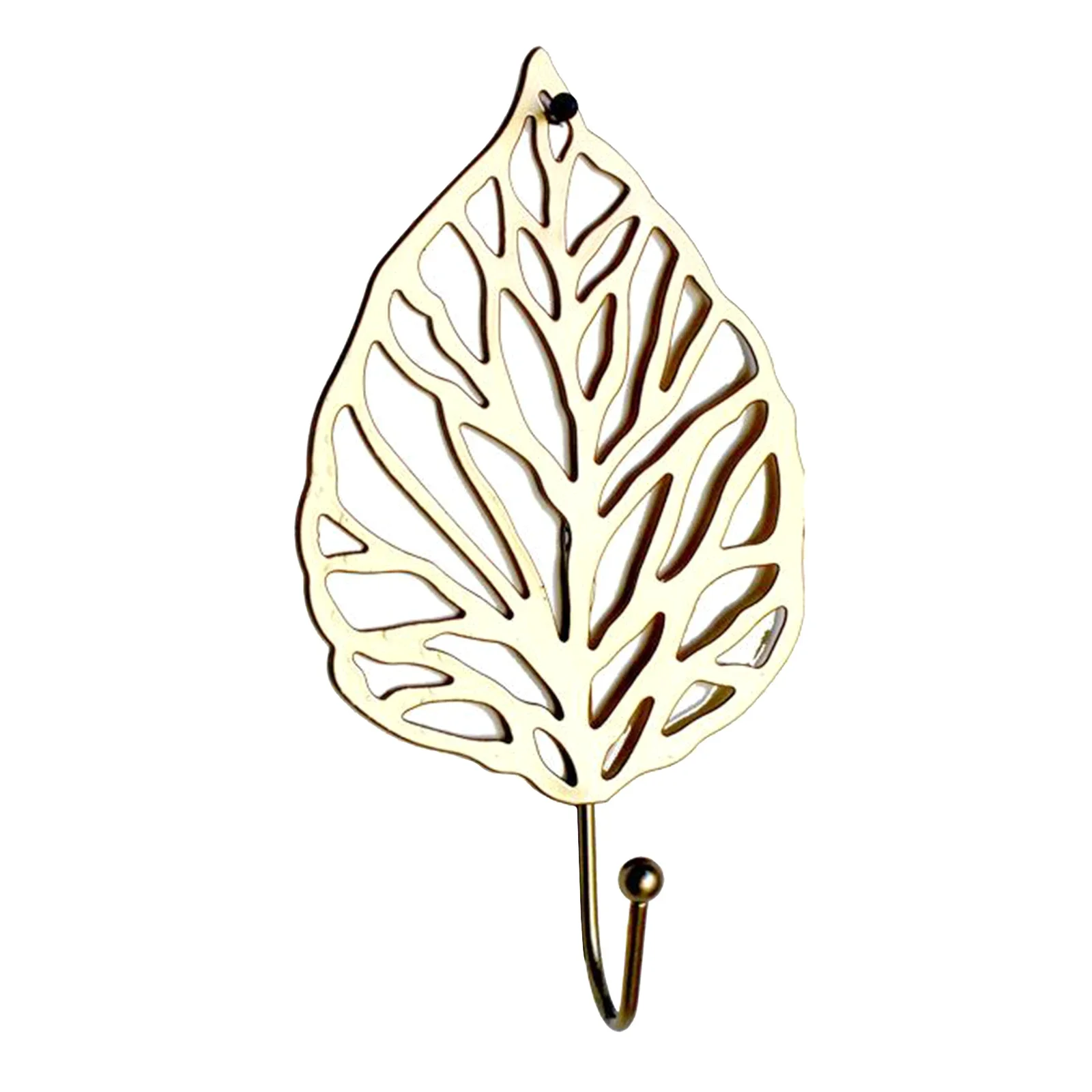 Nordic Style Gold Leaf Wall Hook Door Clothes Coat Hat Wall Hanger Kitchen Home Towel Hooks Home Decoration Bathroom Organizer