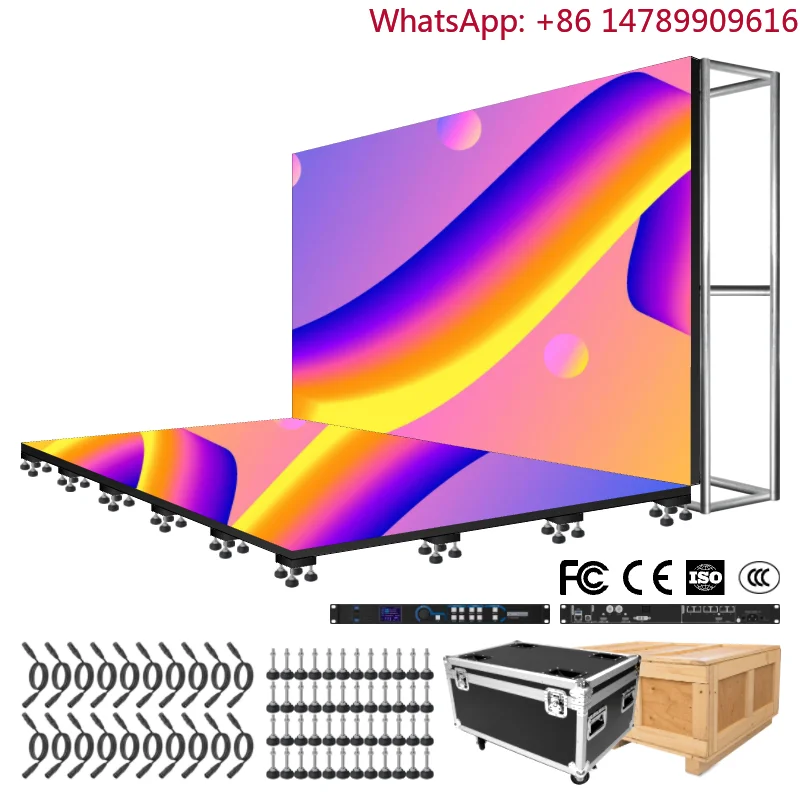 Interactive Wedding Party LED Dance Floor Light Activated Game Floor For Dance PartiesInteractive LED Floor DisplayHuman-Screen