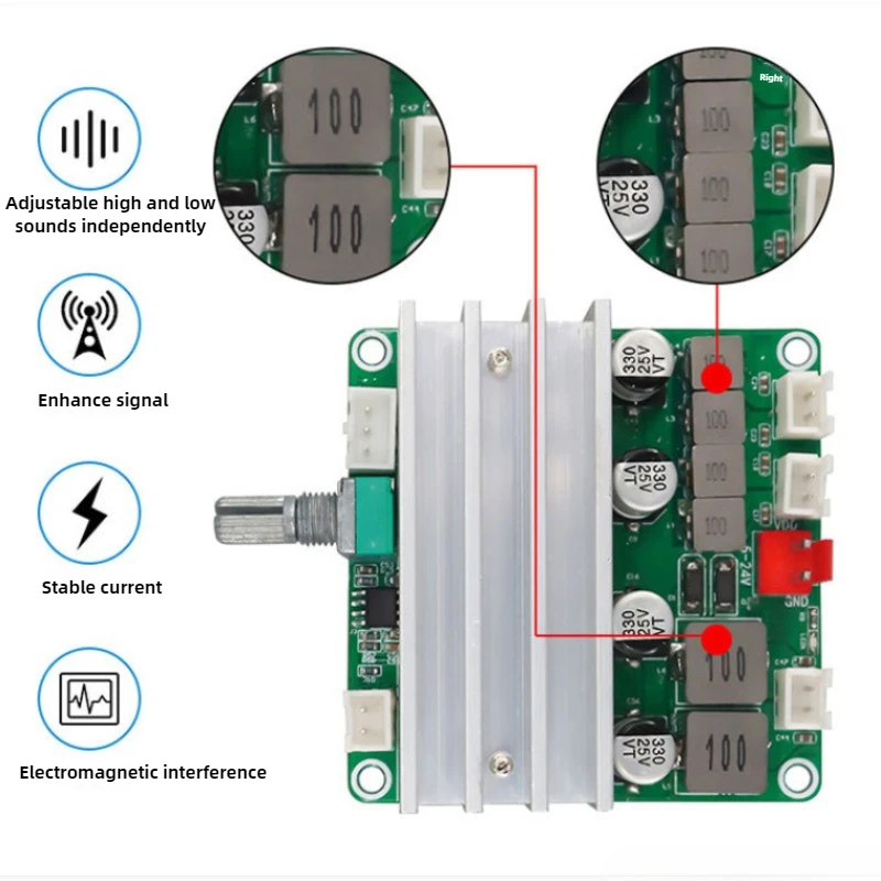 SOTAMIA TPA3116D2 Placa amplificadora de alta potencia 2x50W + 100W 2,1 canales Digital Home Music amplificador de subwoofer módulo de Audio Mini Amp