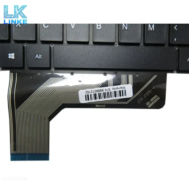 Laptop No Backlit F20 N5100 Keyboard For FUNHOUSE F20 English US Black No Frame New F10 J4105 F10 J4115 F10 J4125