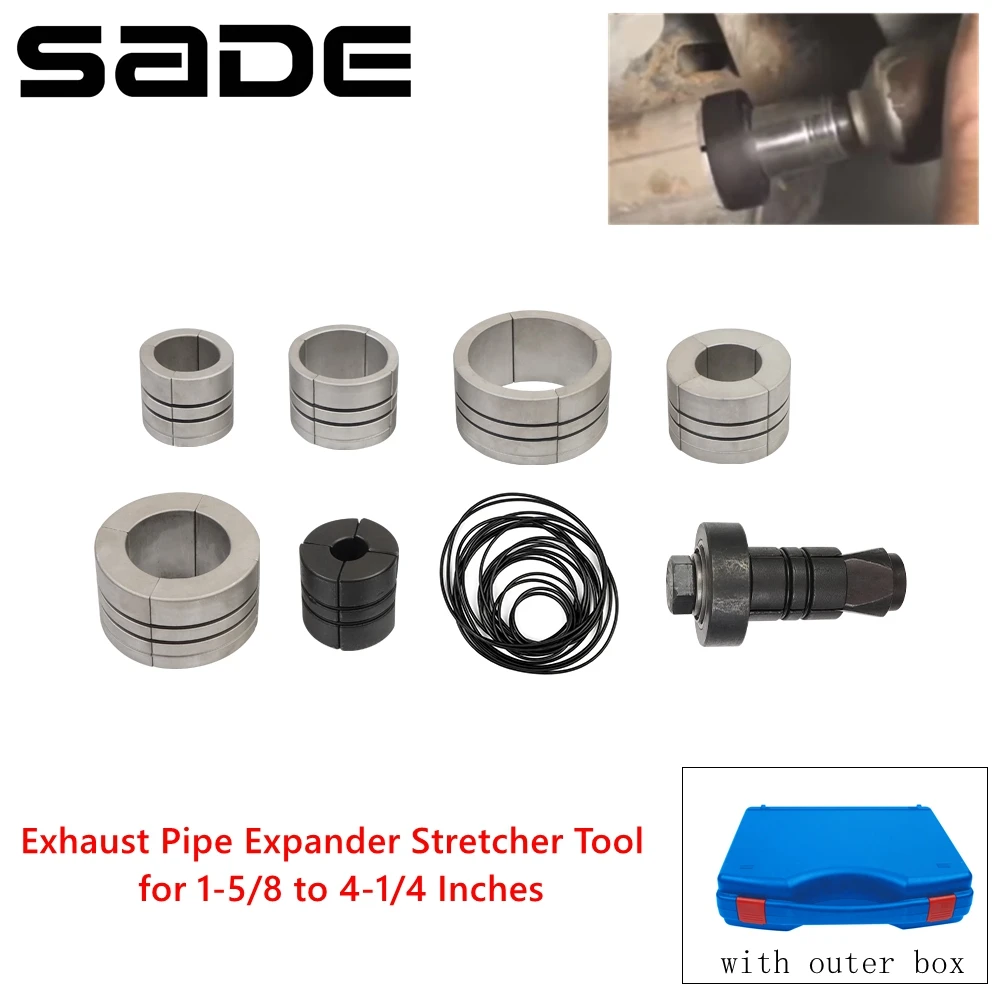 Exhaust Pipe Expander Stretcher Tool Set 1-5/8 to 4-1/4 Inches for Automotive Car Tail Pipe Tube Repair