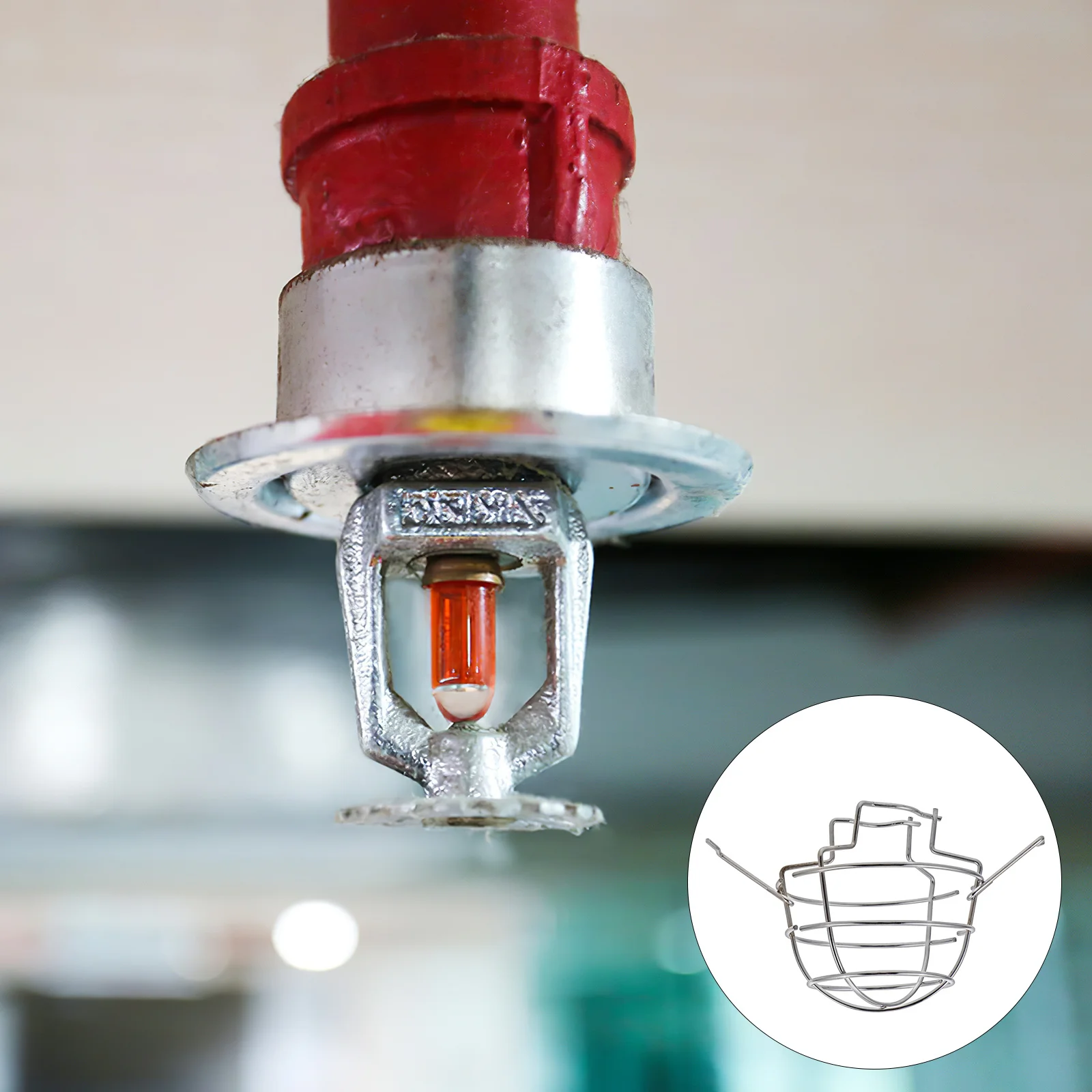 

Fire Head Cover Stainless Steel Protection Bracket For Ceiling Flush Mount Side Wall Sprinkler Guard Cover