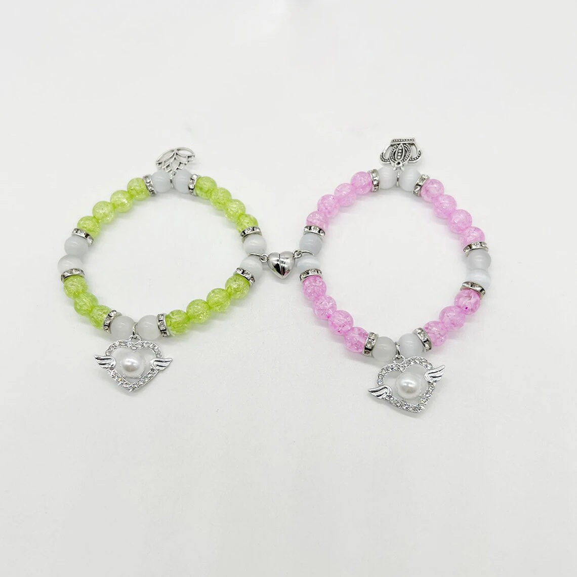 Handmade Tiana and Lottie matching bracelets | Y2k Couple Aesthetics | Unique Gift for Her/Him