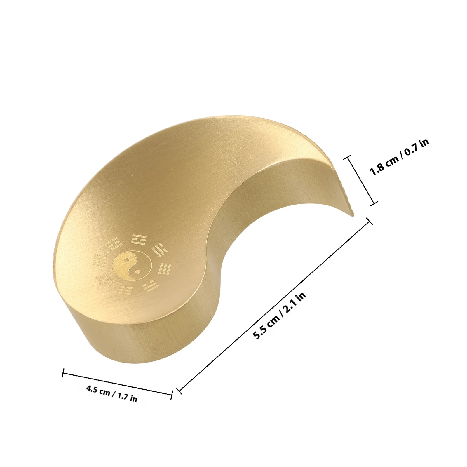 Brass Paperweight Chinese Calligraphy Weight Rectangular Desktop Decor For Writing Painting Brush Holder Office Home Study Tool