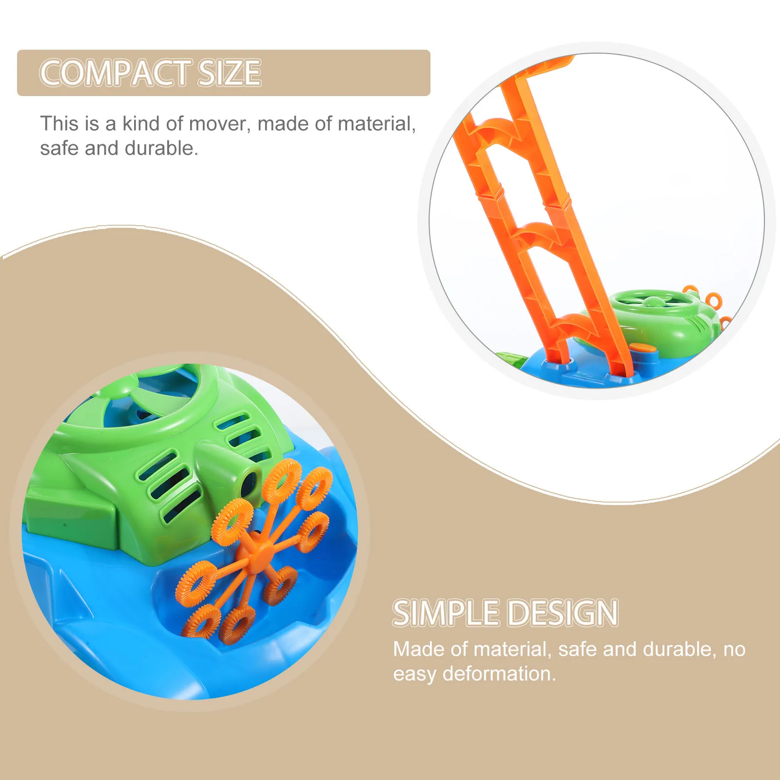

1pc Bubble Mower Toddlers Kids Bubble Blower Machine Lawn Games Outdoor Push Toys Gifts without （Colorful）