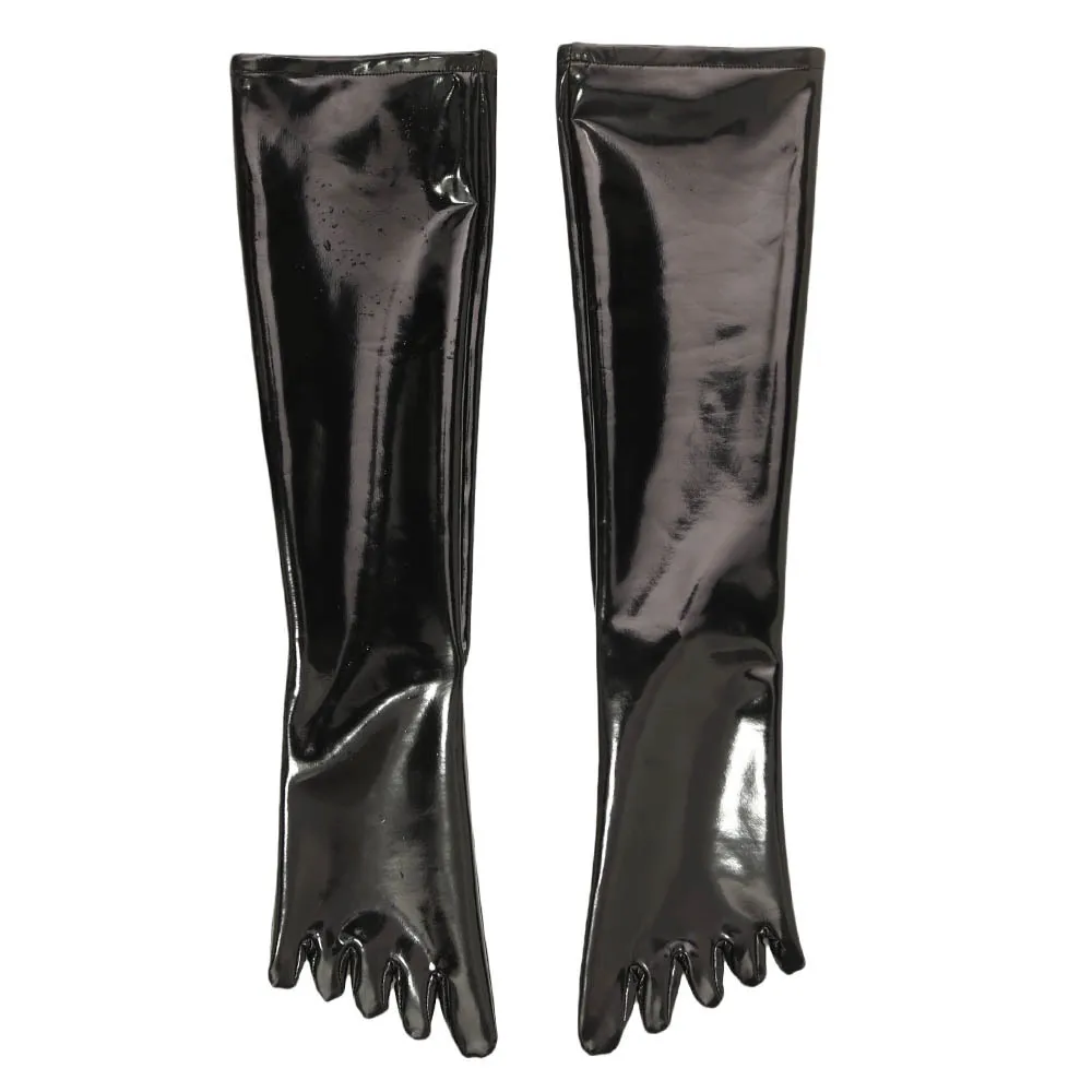 النساء الرجال مثير مخصص فو الجلود جوارب الفخذ الجوارب بسط ملهى ليلي لامعة أنيقة #3