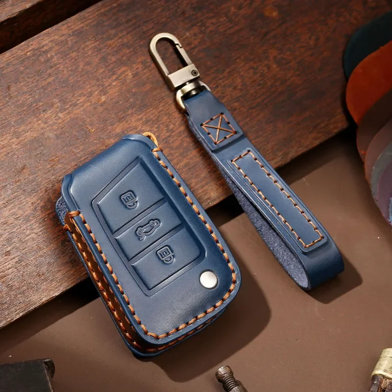for Volkswagen Key Cover Case for Lavida Tiguan Passat Golf Car Key Bag Protective Shell One Piece Dropshipping Service