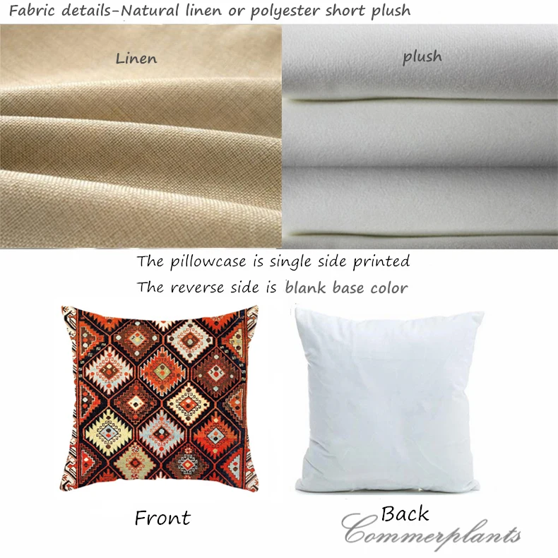 Brand New Classical Persian Carpet Geometric Print Pillowcase Sofa Bed Room Decorative Pillow Covers Boho Style Throw Pillows