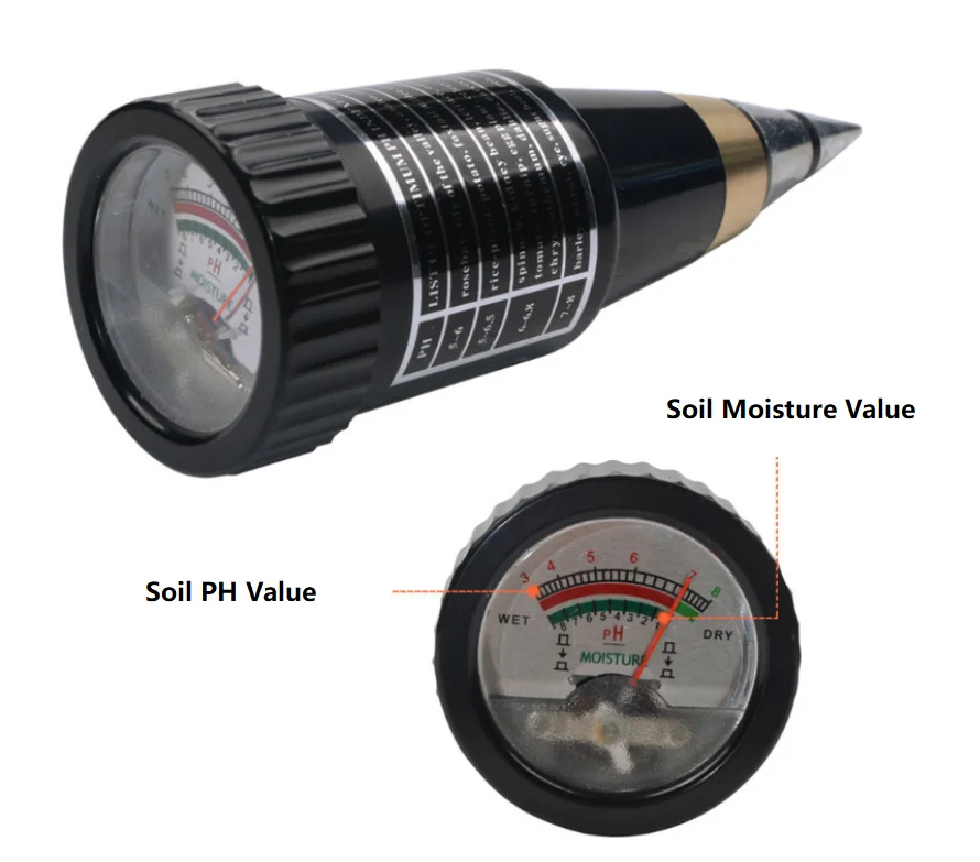 Portable Digital Wireless Soil Meter 2 In 1 Digital Soil PH Conical Meter