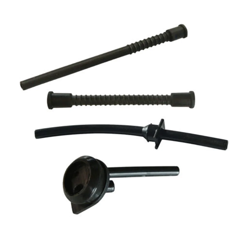 For Chinese 2500 25cc Fuel Pipe Tube Chainsaw 4pcs Set Kit Replacement Tool Replaces Oil Oil Pump Hose Accessory