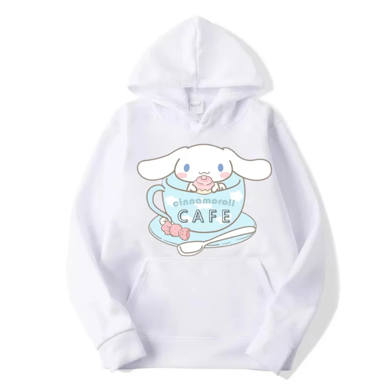 

2025 толстовки Cinnamoroll My Melody для мальчиков и девочек, детей Sanrio Kawaii для женщин и мужчин, повседневные топы в японском стиле на осень-зиму