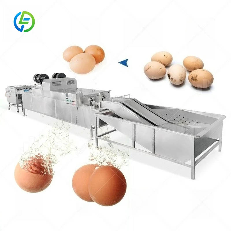 Customize Energy Saving Egg Washing Machine Commercial Egg Cleaner Equipment Continuous Egg Washing Line