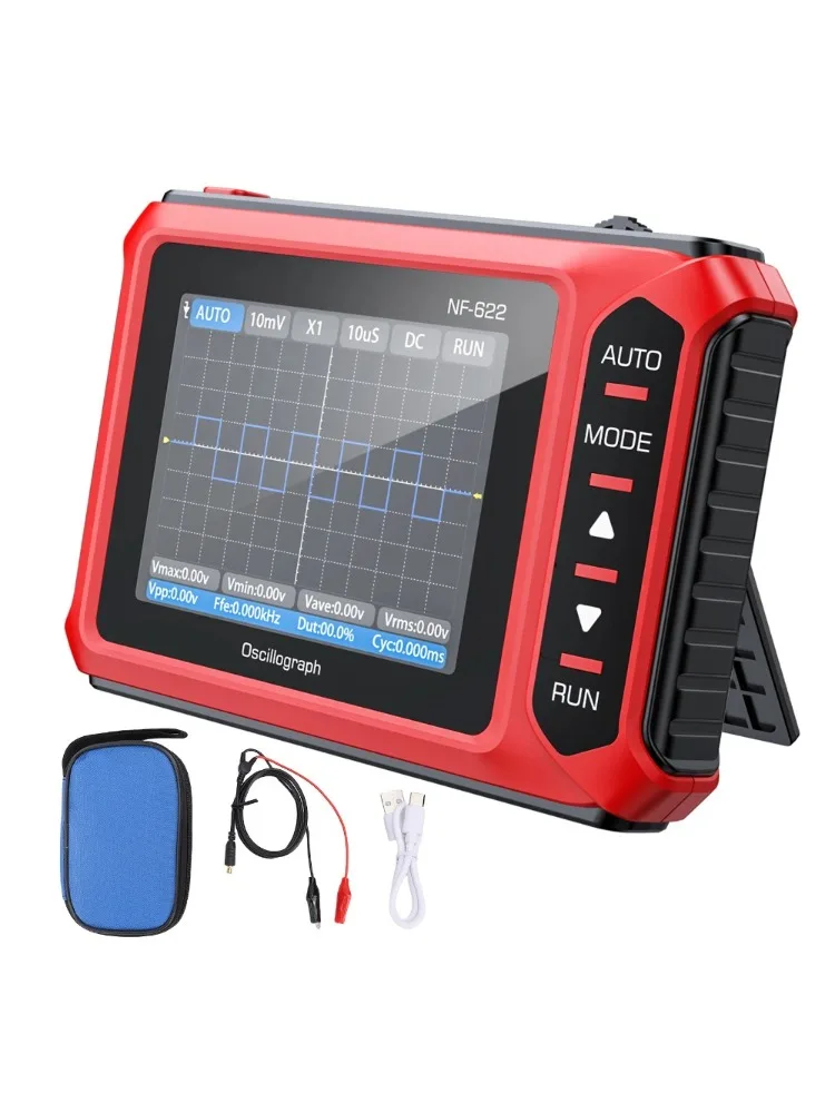 NF-622 Mini Przenośny Cyfrowy Oscyloskop Ręczny Wielofunkcyjny Tester Elektroniki Domowej o Długiej Żywotności Baterii — 2