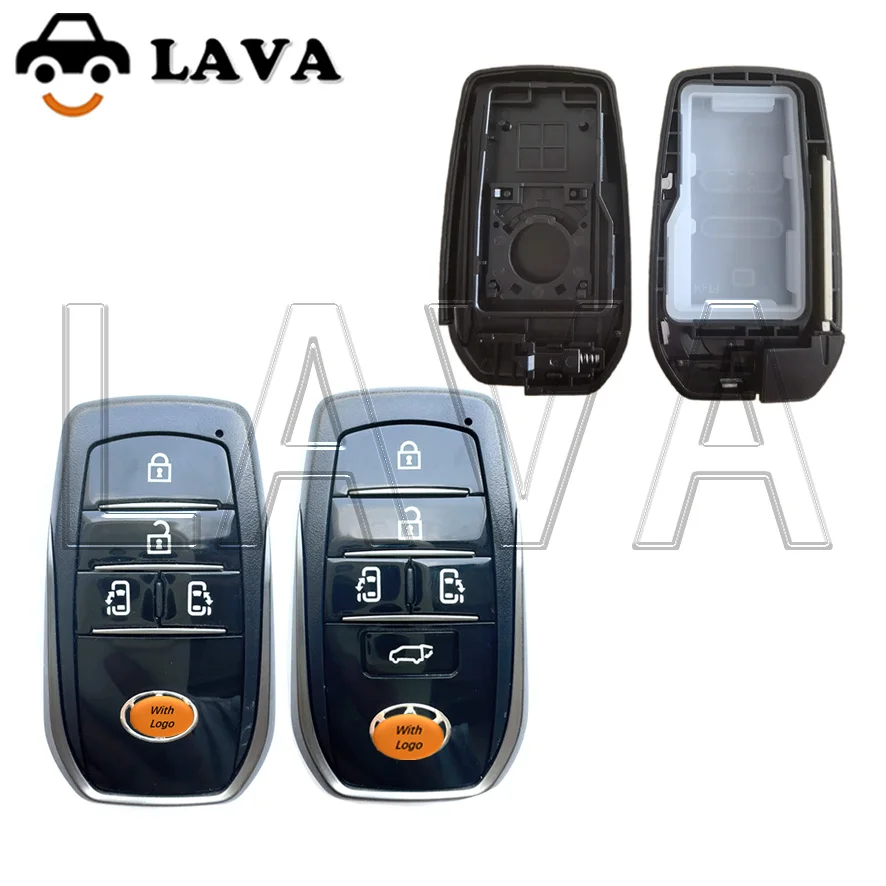 LAVA Smart Card Car Key Shell 4/5 Buttons For New Alphard Vellfire for VVDI XM38 XSTO02EN Electronic Board KEYDIY Remote Shell