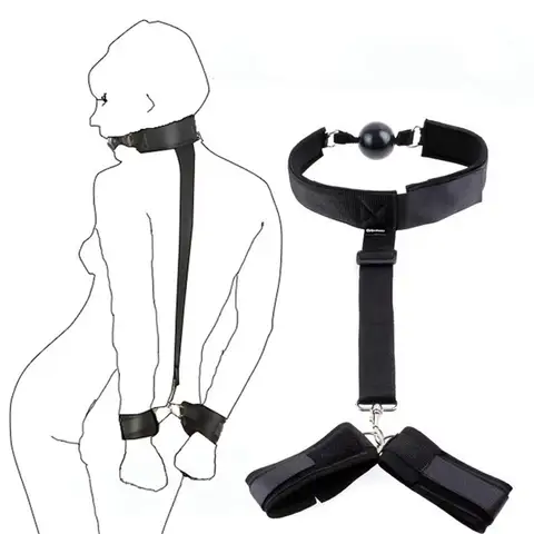 Erotic Bondage Kit for Women Couples BDSM Restraints Handcuffs Ball Gag Fetish Shop 18