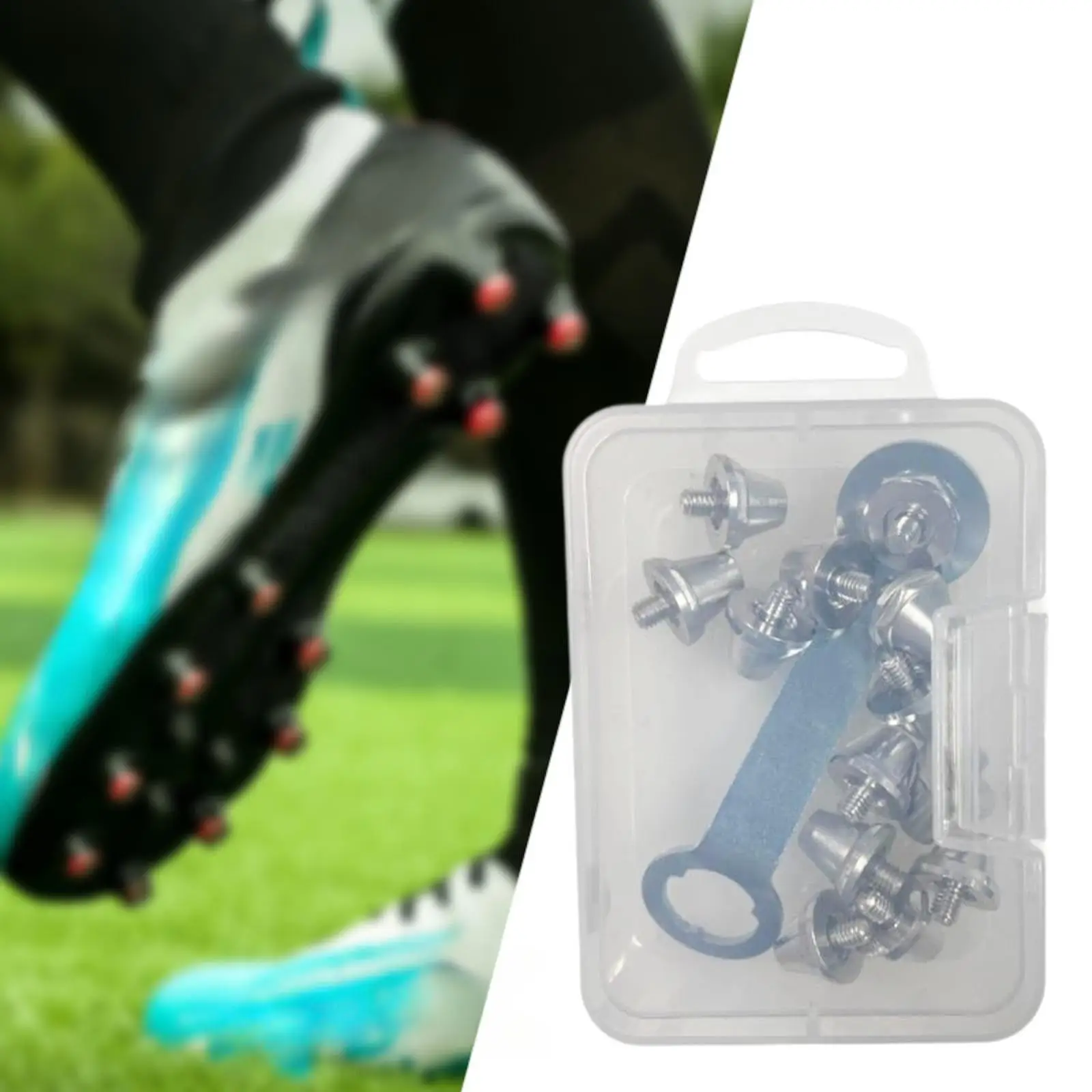 

Universal M5 Thread Football Shoe Spikes 13mm 15mm Studs Soccer Cleats Non Slip Sports Replacement Kit for Training