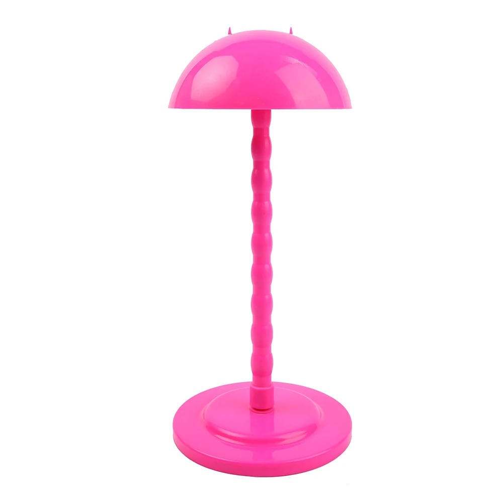 

Portable Folding Mushroom Wig Stand - Plastic Hair Display Head Model Holder Adjustable Salon Tool for Wigs And Toupees
