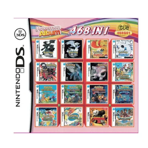 Imagen 2 del producto Pokemon DS NDS 3DS tarjeta de juego Simplex 486/489/500/520/510/482/468 en1 cartucho de videojuegos para NDS NDSL NDSi 3DS 2DS