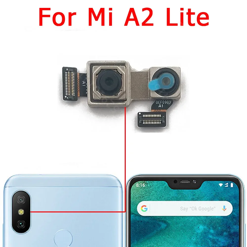 Rear Back Camera For Xiaomi Mi A1 5X A2 Lite 6X A3 Max 2 Mix 2S 3 Camera Module Backside View Replacement Spare Parts