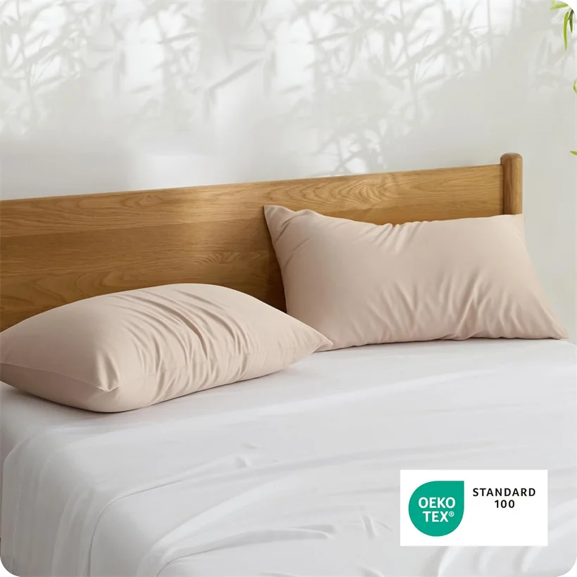 2 Pieces Pillowcase 100% Viscose Derived from Bamboo Queen King Double Standard Size Pillow Case Soft Cooling Pillow Covers - view 3