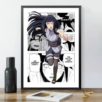 Závěsný obraz Naruto, plakát Naruto Sasuke, závěsný obraz, nástěnná malba do dětského pokoje, ložnice, anime, inspirativní animovaná nástěnná malba 10 nejlepší prodej plakát s Narutem - №2