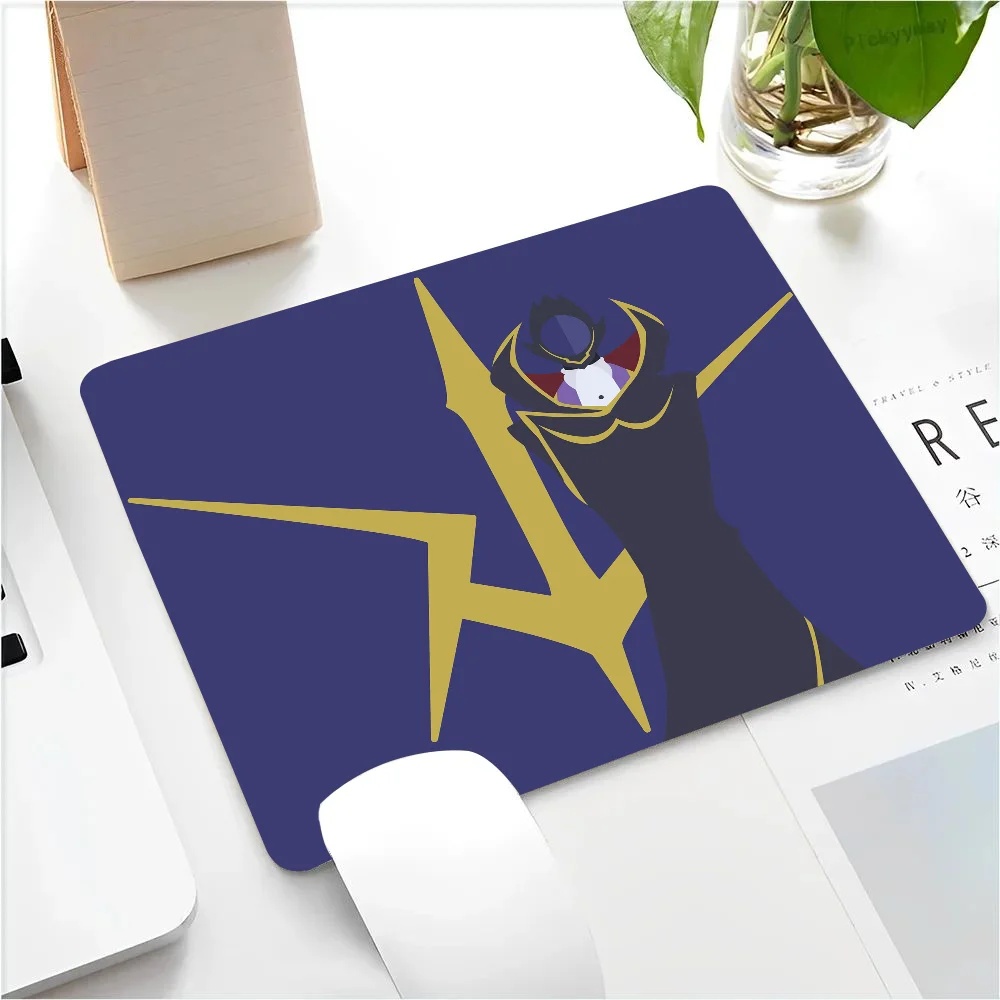 Code Geass Anime Mousepad Small LockEdge Mouse Pad For Gamers Computer Desk Pad Anti-slip Rubber