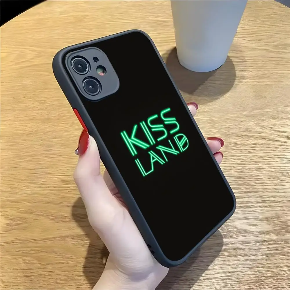 R-Rapper Weeknd Kiss Land Phone Case For Iphone 17 16 15 14 13 12 Pro Max Xr Air Plus Mini Skin Feel Black Hard Shell Cover
