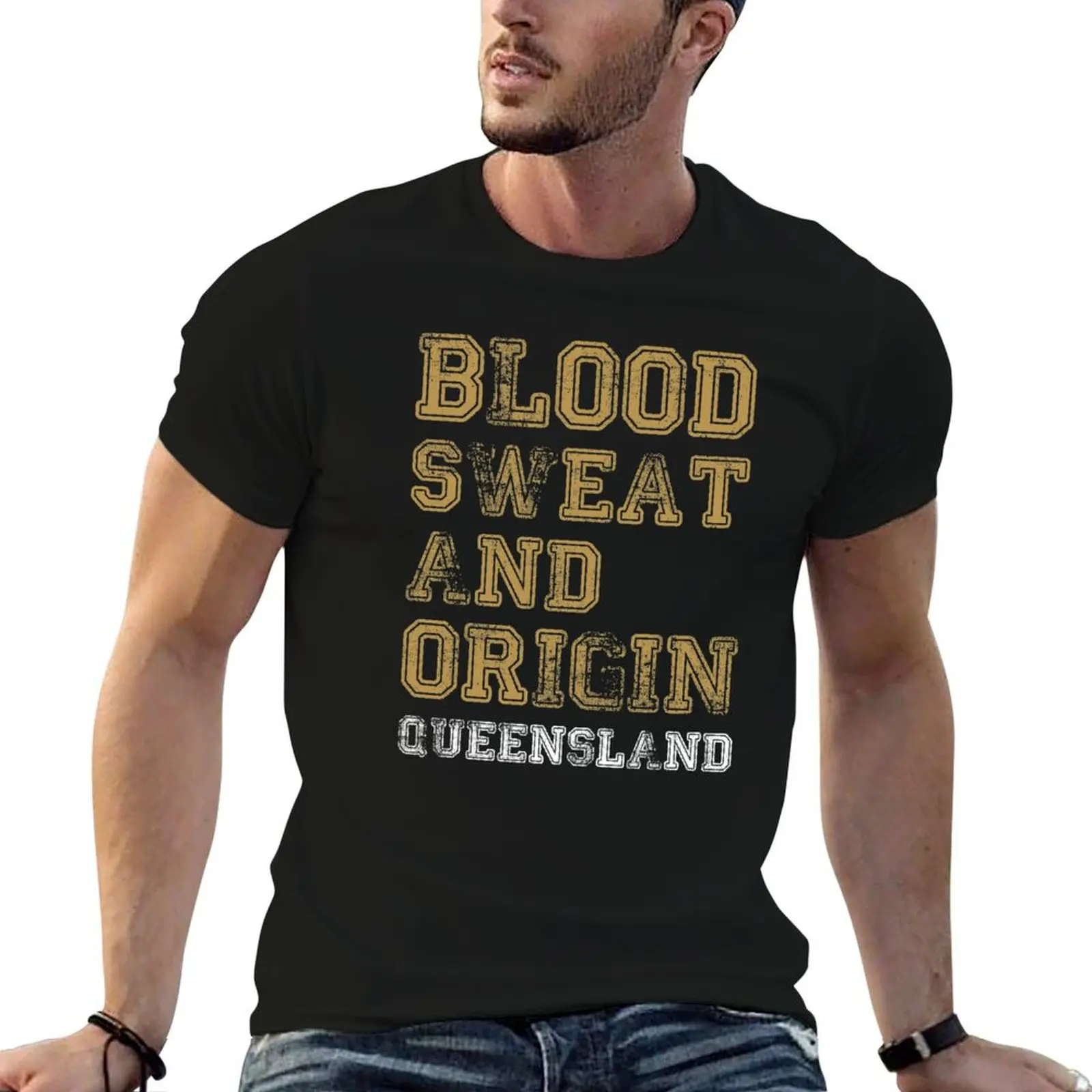 

Sweat t - cotton and t T-Shirt Blood pack for QLD for shirts man shirt man Origin