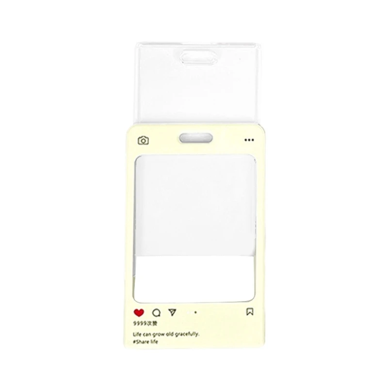 Sweet Keychain Card Holder Stationery Acrylic Ferrule Transparent Idol Card Case Dropship