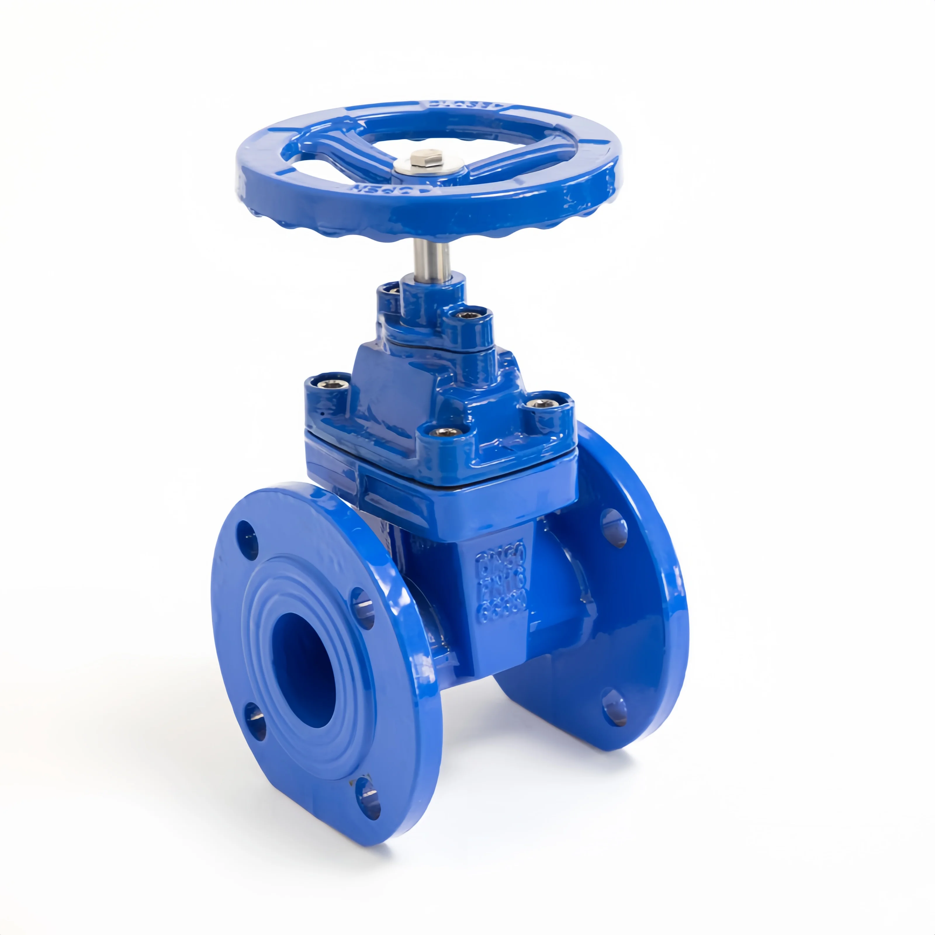 Factory Price DN50 PN16 Cast Iron Flanged Non-Rising Stem Soft Seal Gate Valve
