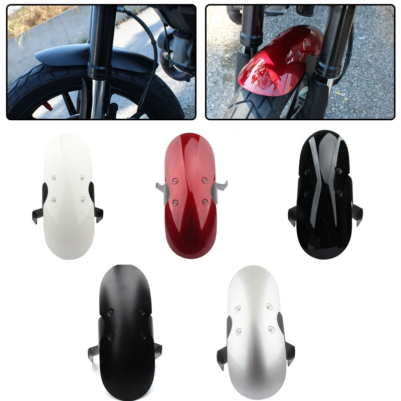 For Ducati Scrambler Cafe Racer 400 800 Icon Classic Motorcycle Front Fender Mudguard Cover Red Splash Guard Mud Flap Protector